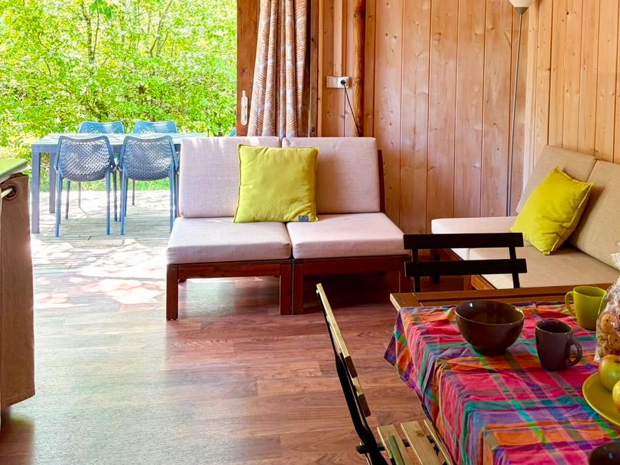 Tente en toile et en bois 5 personnes - LODGE BALI CONFORT + 15