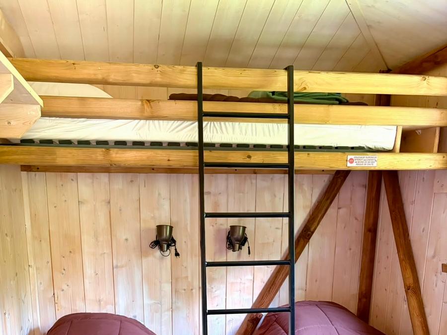 Tente en toile et en bois 5 personnes - LODGE BALI CONFORT + 17