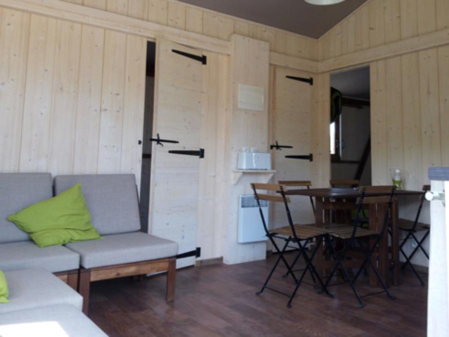 Tente en toile et en bois 5 personnes - LODGE BALI CONFORT + 1