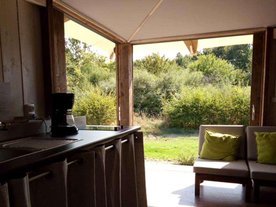 Tente en toile et en bois 5 personnes - LODGE BALI CONFORT + 3