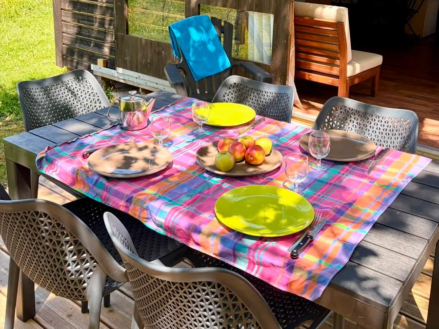 Tente en toile et en bois 5 personnes - LODGE BALI CONFORT + 12
