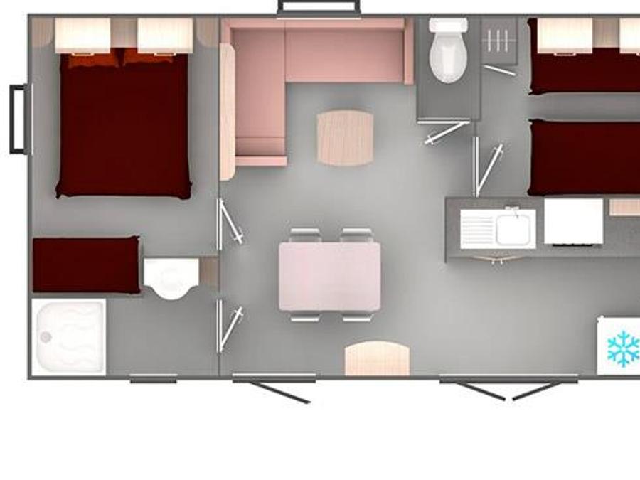 Mobilhome 4 personnes - Confort 29 m² 1