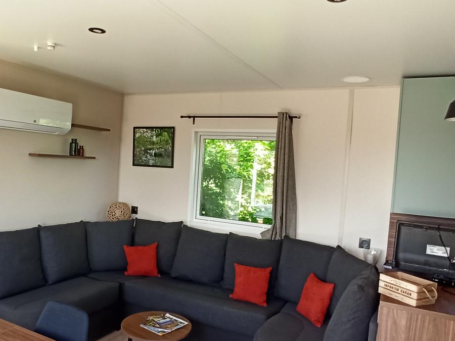Mobilhome 6 personnes - Cottage Privilège 40m2 (3 chambres, 2 sdb) +climatisation + terrasse 4