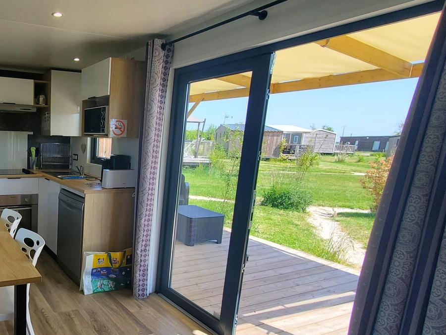 Mobilhome 4 personnes - Mobil-Home Privilège 2 ch., 2 sdb, 34m² + terrasse 15 m² + climatisation 3
