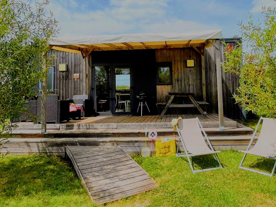 Mobilhome 4 personnes - Mobil-Home Privilège 2 ch., 2 sdb, 34m² + terrasse 15 m² + climatisation 7