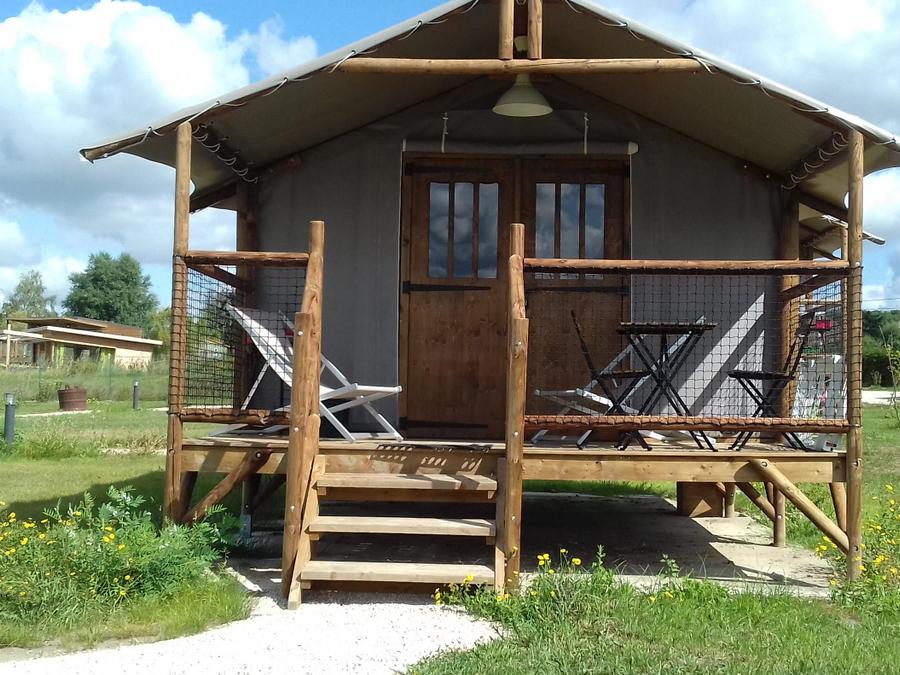 Tente en toile et en bois 2 personnes - Lodge Africa 1 chambre 1