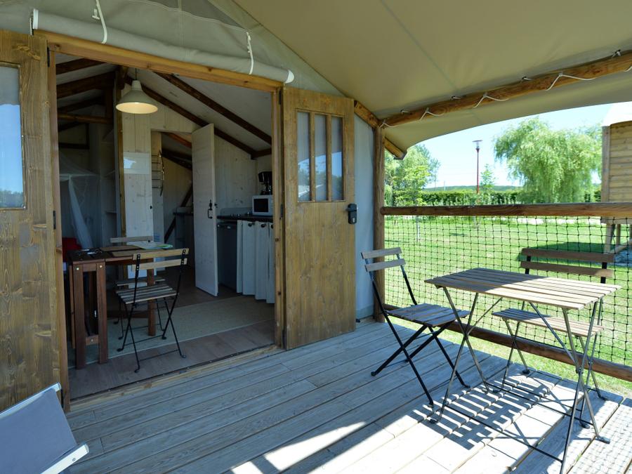 Tente en toile et en bois 2 personnes - Lodge Africa 1 chambre 3