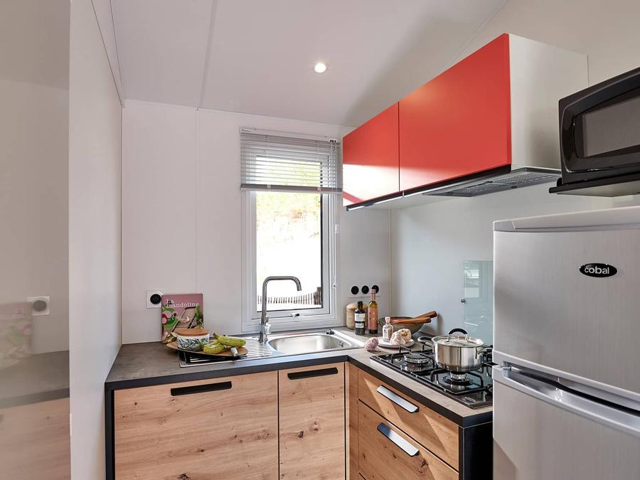Mobilhome 2 personnes - Pénestin CONFORT 16m² (1chambre - 2 personnes) + Terrasse couverte + TV 1