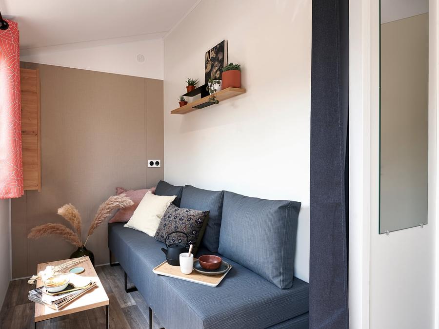 Mobilhome 2 personnes - Pénestin CONFORT 16m² (1chambre - 2 personnes) + Terrasse couverte + TV 5