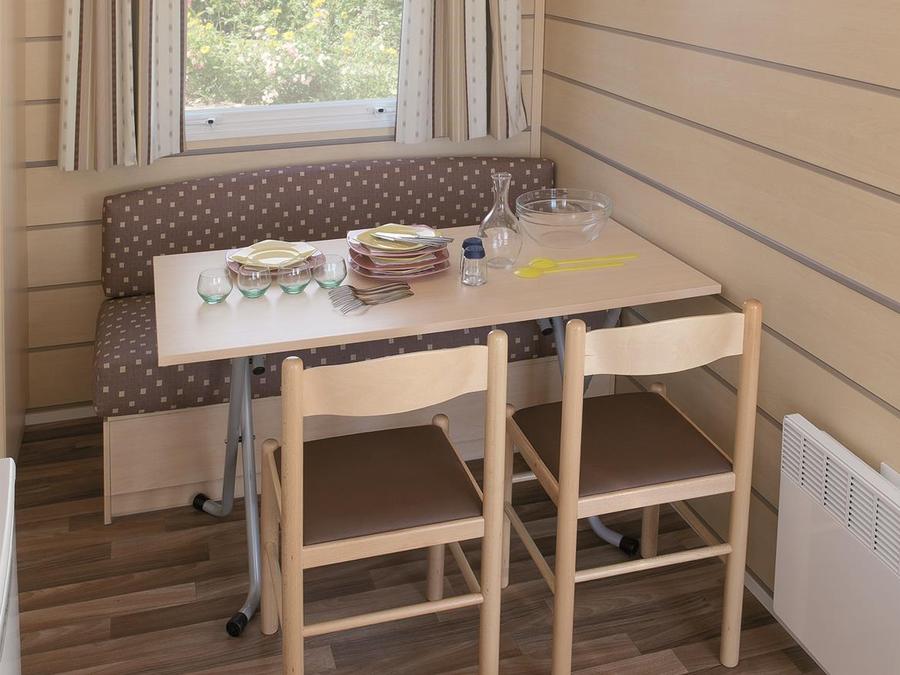 Mobilhome 4 personnes - CLASSIC 22-2 >10ans - maxi 4 adultes - TV, 2 chambres, environ 22m² 2