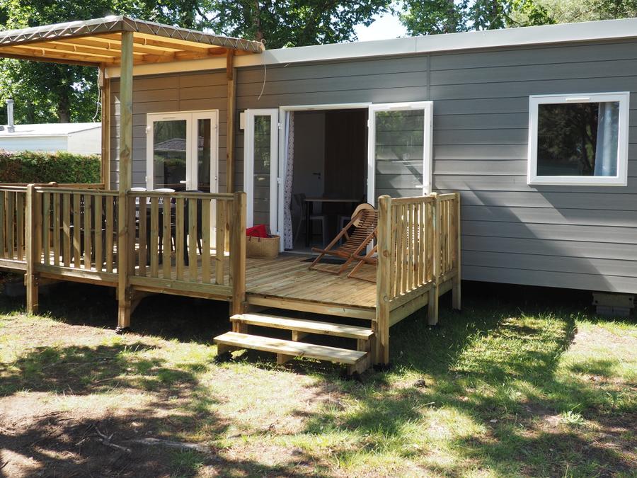 Mobilhome 8 personnes - CONFORT 34-3 - maxi 6 adultes - TV, 3 chambres (lit 160*200), environ 34m², 2 chiliennes 0