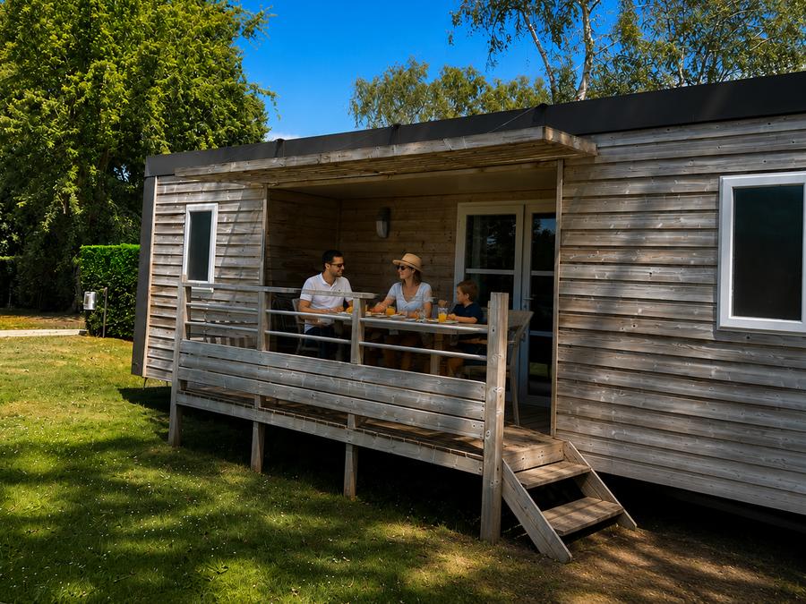 Mobilhome 6 personnes - CLASSIC 33-2-2 >10ans - maxi 4 adultes - TV, 2 chambres - 2 salles d'eau, environ 33m² 5