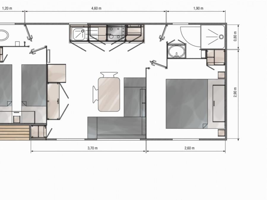 Mobilhome 4 personnes - PREMIUM 1
