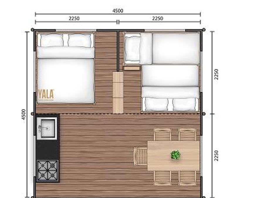 Tente 5 personnes - Lodge Camelia 6