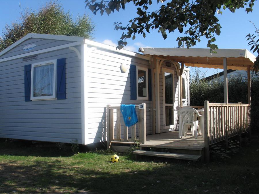 Mobilhome 4 personnes - Mobil-home Confort VENUS 22m² - 2 chambres + terrasse semi couverte 9m² 0