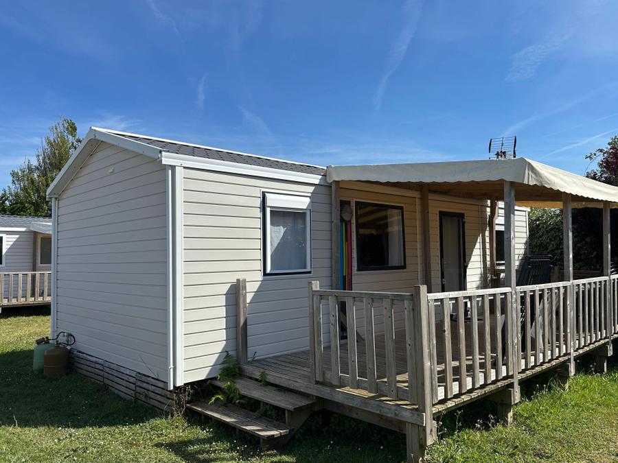 Mobilhome 4 personnes - Mobil-home Confort VENUS 22m² - 2 chambres + terrasse semi couverte 9m² 5