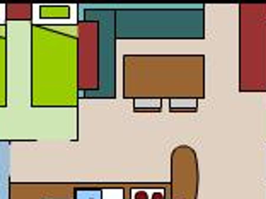 Mobilhome 5 personnes - Mobil-home Standard MERCURE 27m² - 2 chambres + terrasse semi-couverte 11m² 3