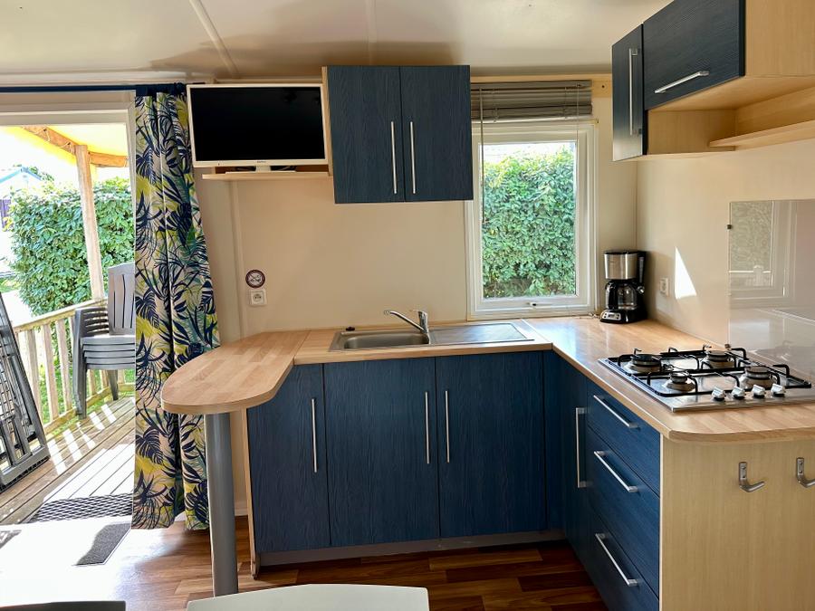 Mobilhome 5 personnes - Mobil-home Standard MERCURE 27m² - 2 chambres + terrasse semi-couverte 11m² 5