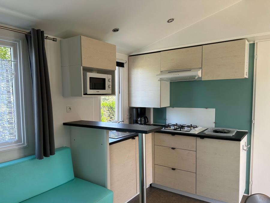 Mobilhome 6 personnes - Mobil-home Confort TITANIA 30m² - 3 chambres + terrasse semi-couverte 15m² 6
