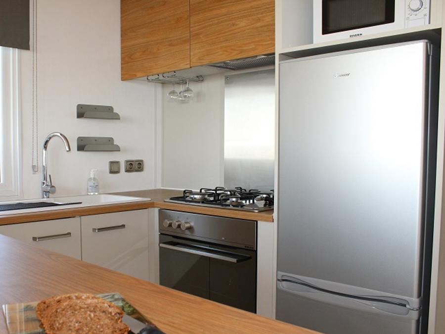 Mobilhome 4 personnes - Mobil home Premium HORIZON 40m² - 2 chambres + terrasse semi-couverte 15m² - Vue mer 3
