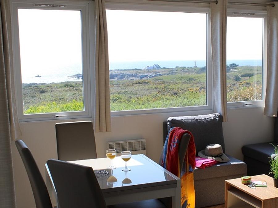 Mobilhome 4 personnes - Mobil home Premium HORIZON 40m² - 2 chambres + terrasse semi-couverte 15m² - Vue mer 2