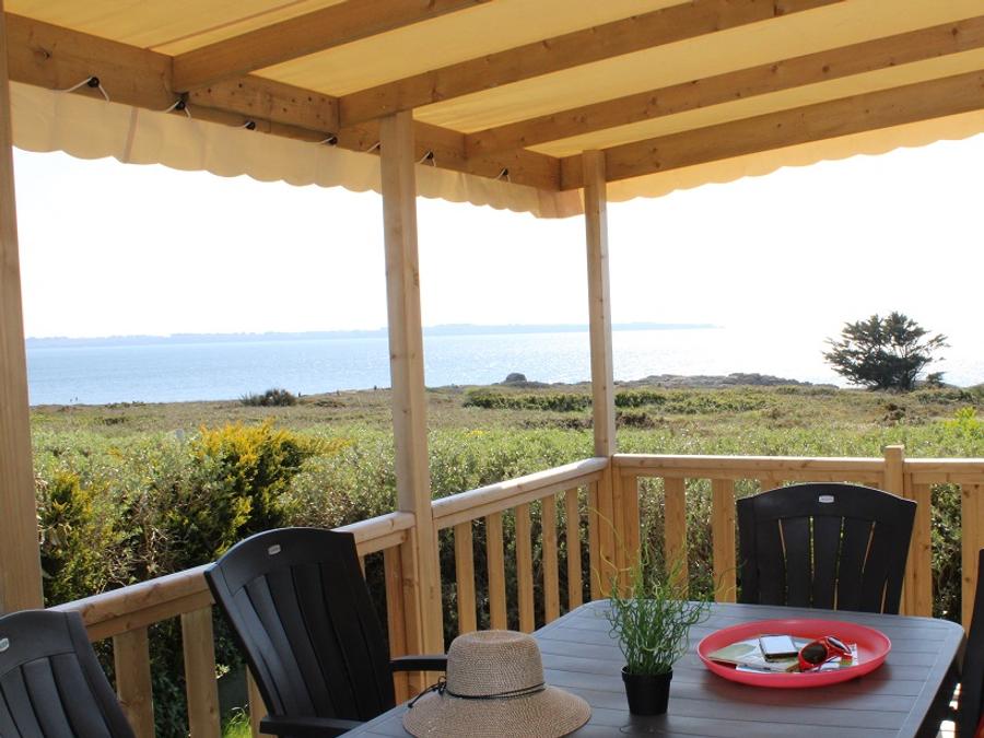 Mobilhome 4 personnes - Mobil home Premium HORIZON 40m² - 2 chambres + terrasse semi-couverte 15m² - Vue mer 1