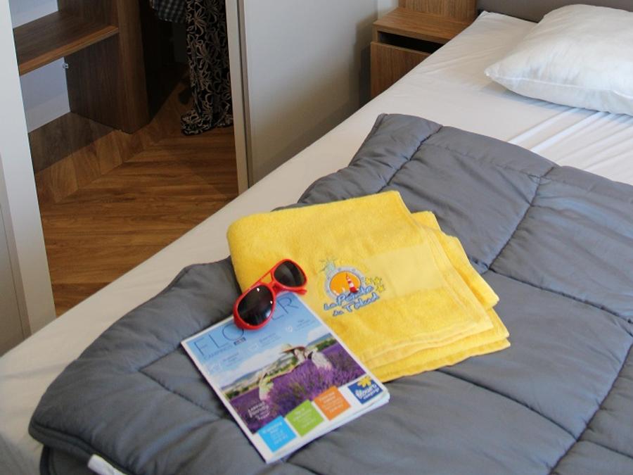 Mobilhome 4 personnes - Mobil home Premium HORIZON 40m² - 2 chambres + terrasse semi-couverte 15m² - Vue mer 4