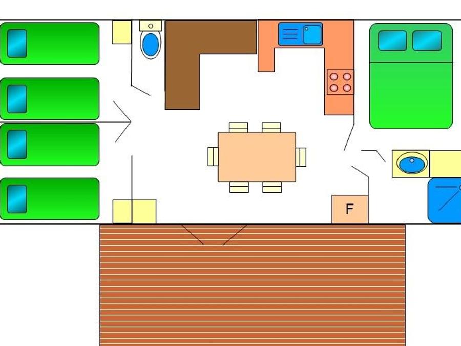 Mobilhome 7 personnes - Florès 2
