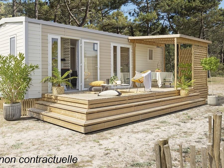 Mobilhome 4 personnes - Grand Large 30m² (2 chambres) + terrasse 0
