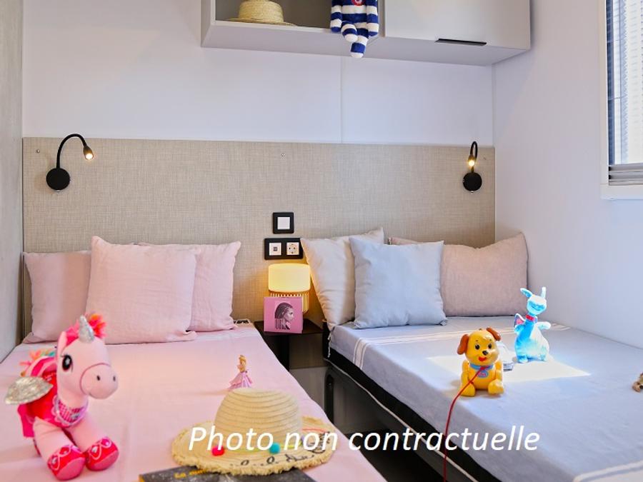 Mobilhome 6 personnes - Grand Large 34m² (3 chambres) + terrasse 12