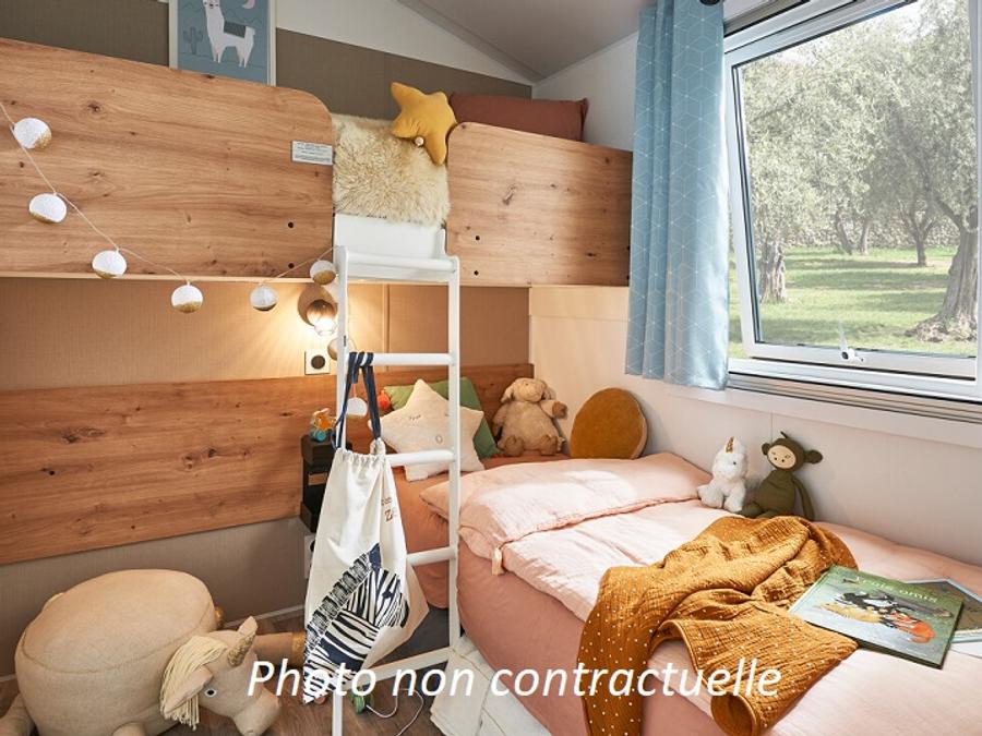 Mobilhome 11 personnes - Tribu 71m² (5 chambres 3 SDB) + terrasse 7