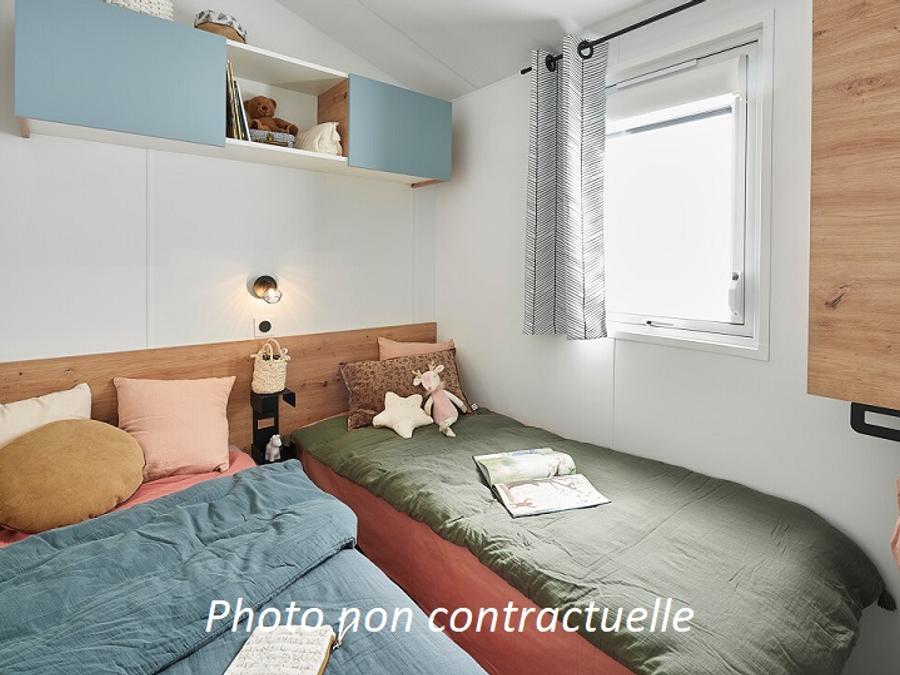 Mobilhome 11 personnes - Tribu 71m² (5 chambres 3 SDB) + terrasse 6