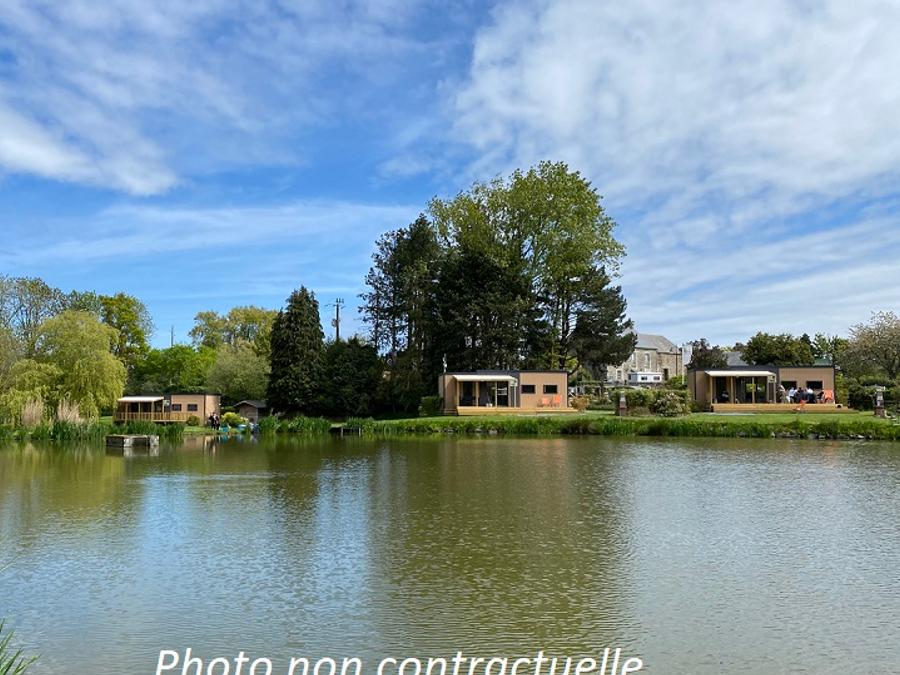 Mobilhome 6 personnes - Mobil-home Taos 40m² (3 chambres 2 SDB) + terrasse au bord de l'étang 1