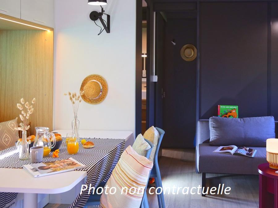 Mobilhome 6 personnes - Mobil-home Taos 40m² (3 chambres 2 SDB) + terrasse au bord de l'étang 3