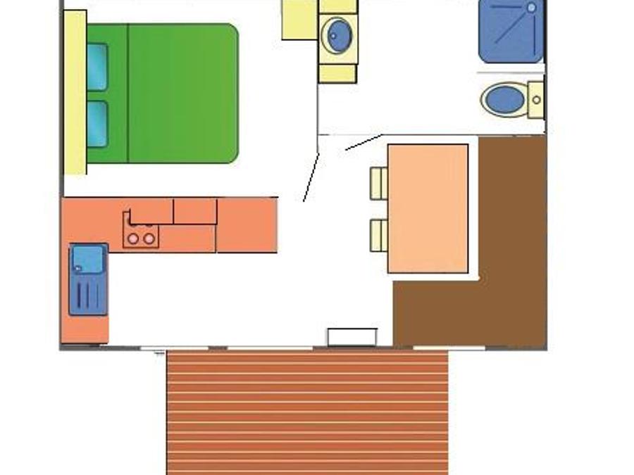 Mobilhome 2 personnes - BALI 3