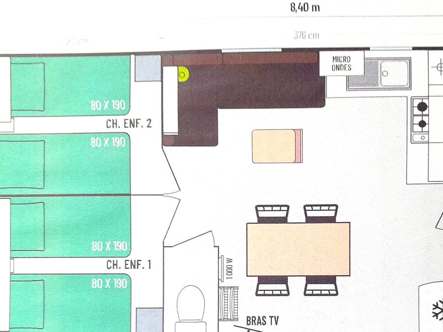 Mobilhome 6 personnes - Nouveau Cottage 3 chambres - 6 pers - 31m² 13