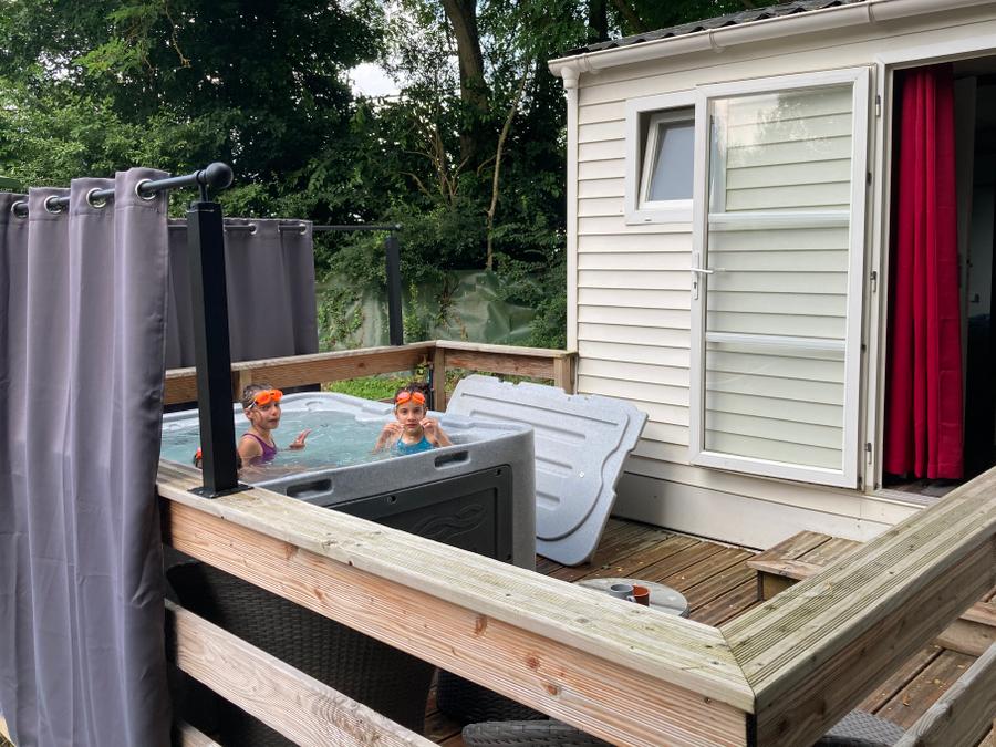 Bungalow 2 personnes - 11-Bungalow Les Croisettes 30m2 (2ch - 2/6pers) + jaccuzzi + lits faits + serviette + kit boissons - prix pour 2 personnes 4
