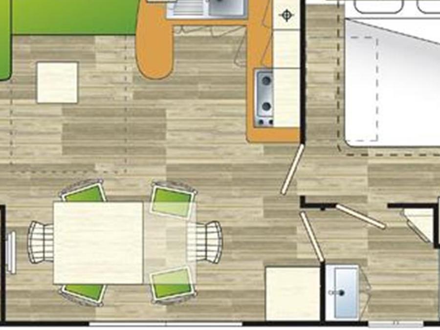 Mobilhome 6 personnes - Mobil home Baobab 2