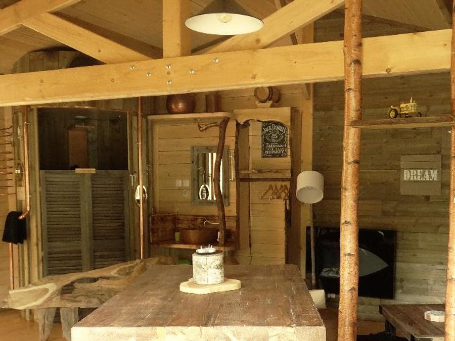 Chalet 2 personnes - Cabane du GRIZZLI (Lit rond, douche italienne) 8