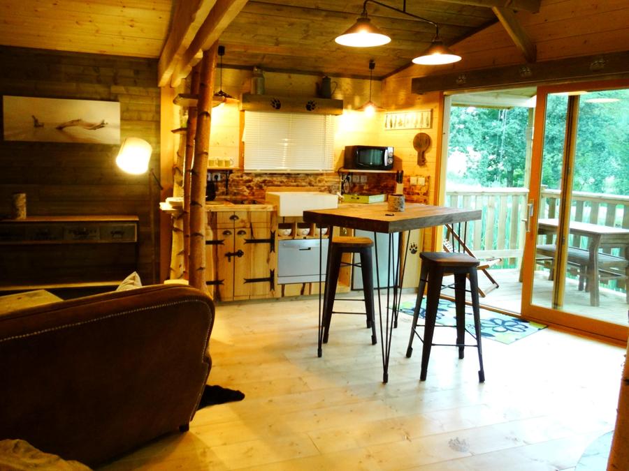 Chalet 2 personnes - Cabane du GRIZZLI (Lit rond, douche italienne) 6