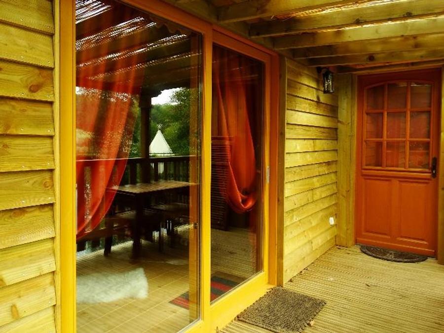 Chalet 2 personnes - Cabane de D'JO (Baignoire bois, Vue étangs & champ) 1