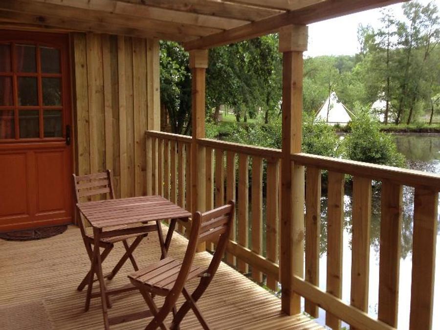 Chalet 2 personnes - Cabane de D'JO (Baignoire bois, Vue étangs & champ) 3