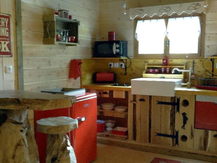 Chalet 2 personnes - Cabane de D'JO (Baignoire bois, Vue étangs & champ) 7