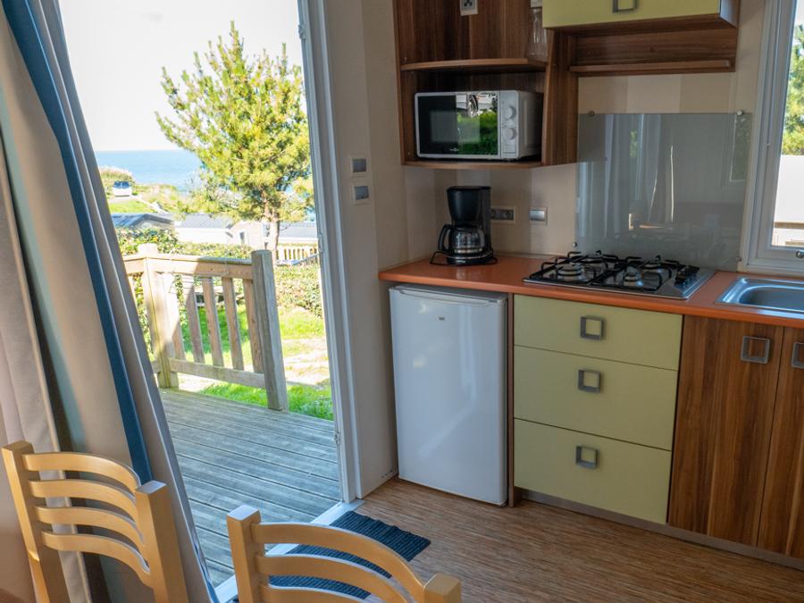 Mobilhome 2 personnes - Mobil Home confort - 16 m² - 1 chambre vue mer 2