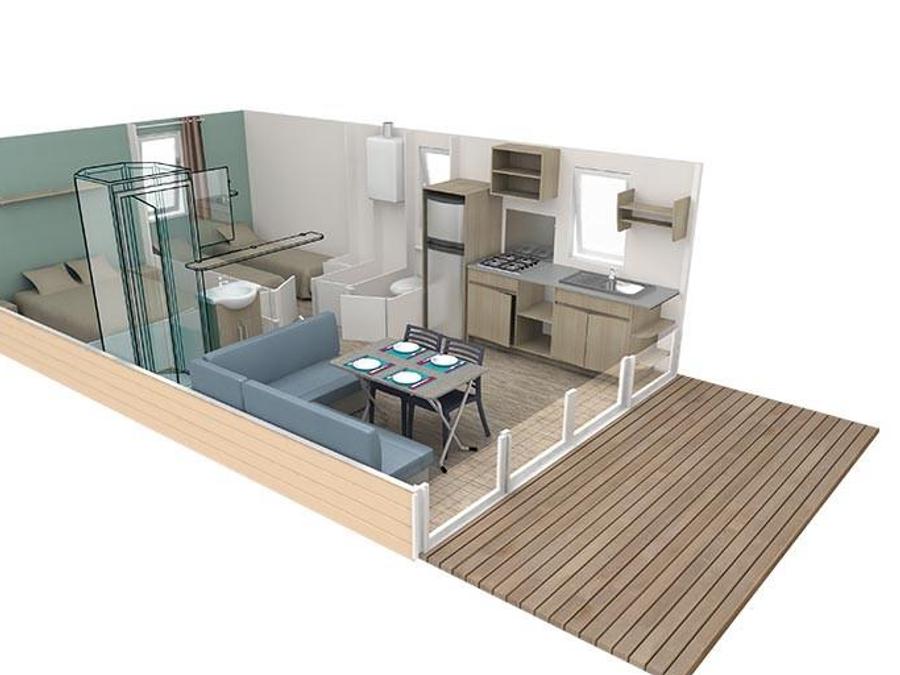 Mobilhome 6 personnes - Confort TV - 3 bedrooms + terrace 2