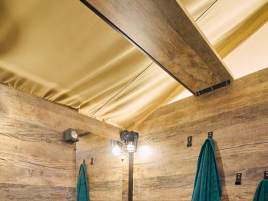 Tente en toile et en bois 5 personnes - LODGE LE CAREX Parcelle 16- 2 chambres 5 couchages 2