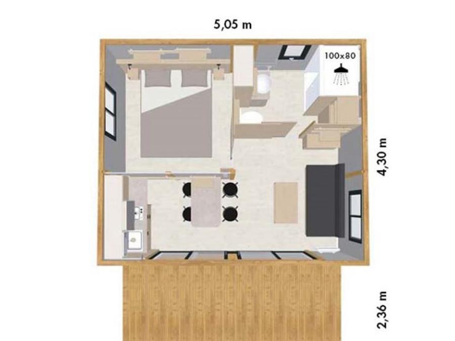 Chalet 2 personnes - VICTORIA 7
