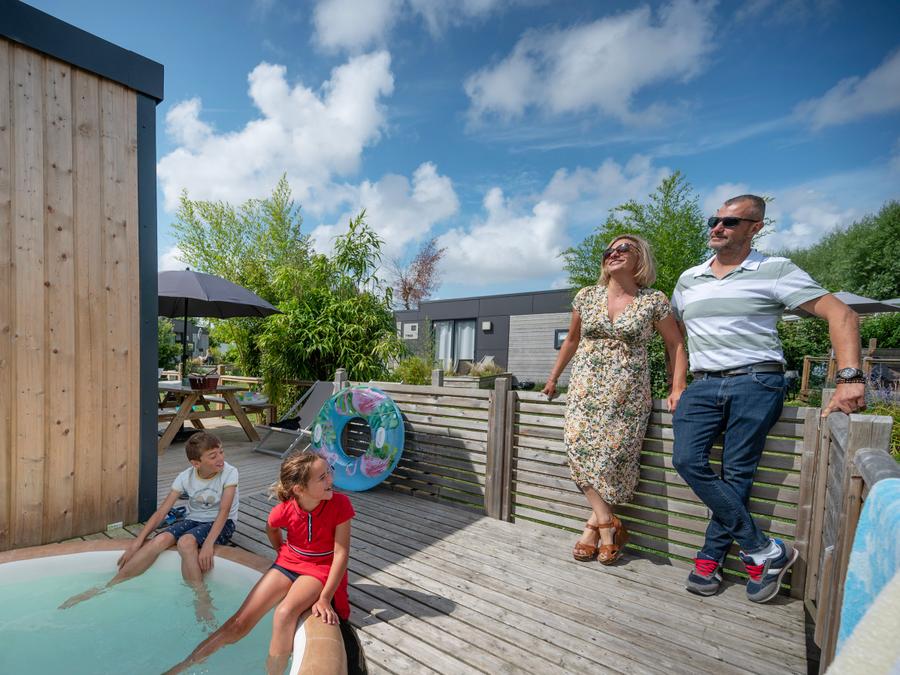 Lodge 4 personnes - Lodge Les Voiles 35m² Premium avec Spa (2 chambres) 9