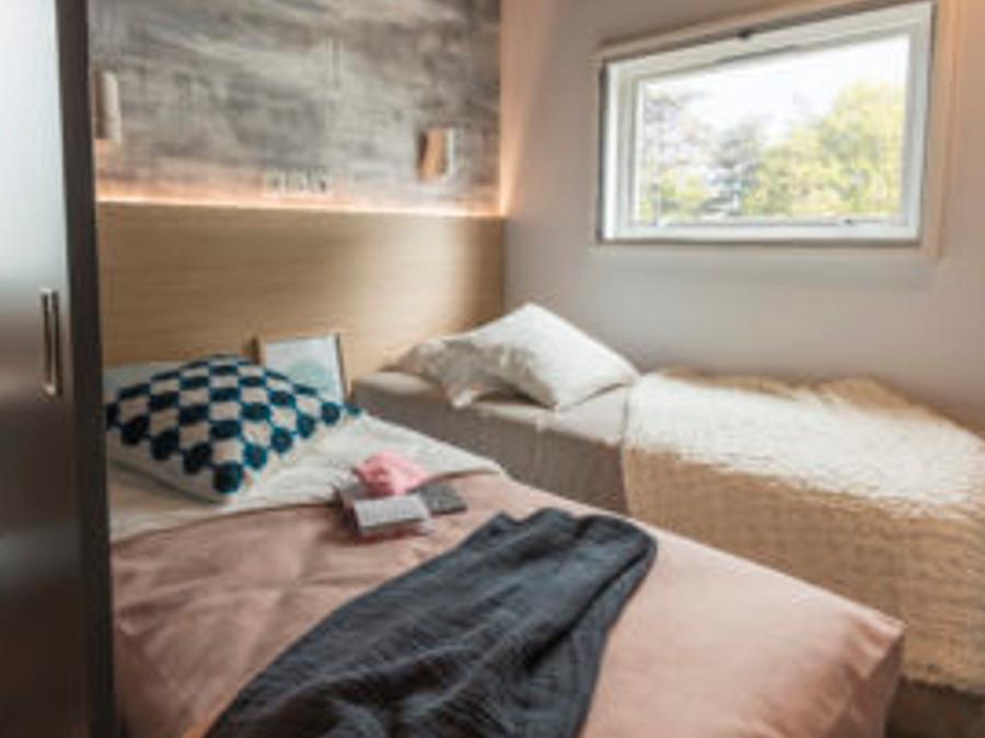Lodge 4 personnes - Lodge Les Voiles 35m² Premium avec Spa (2 chambres) 1
