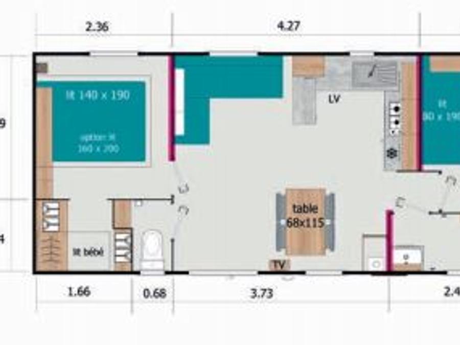 Mobilhome 4 personnes 1